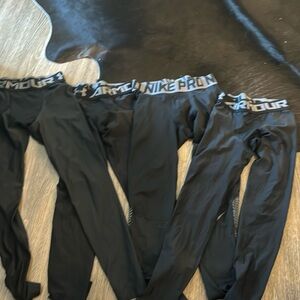 Men’s set of 4 black leggings bundle